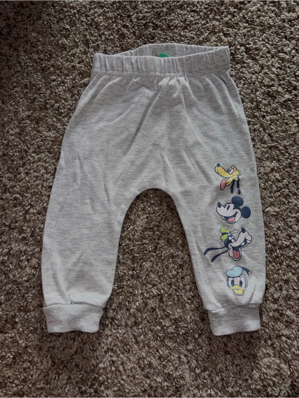 Disney Light Gray Mickey & Friends Jogger Pants for Kids